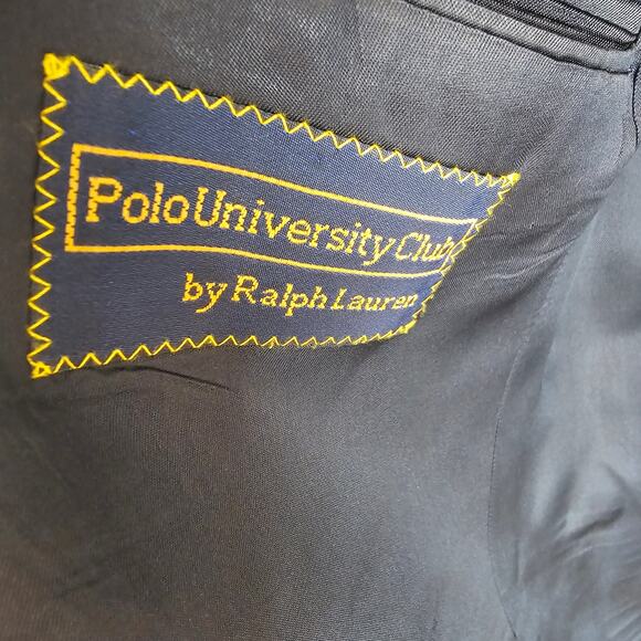 Vintage Y2K Polo University Club Blazer 42R Gold Buttons Union USA - Picture 5 of 7